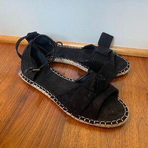 Black Bow Espadrilles